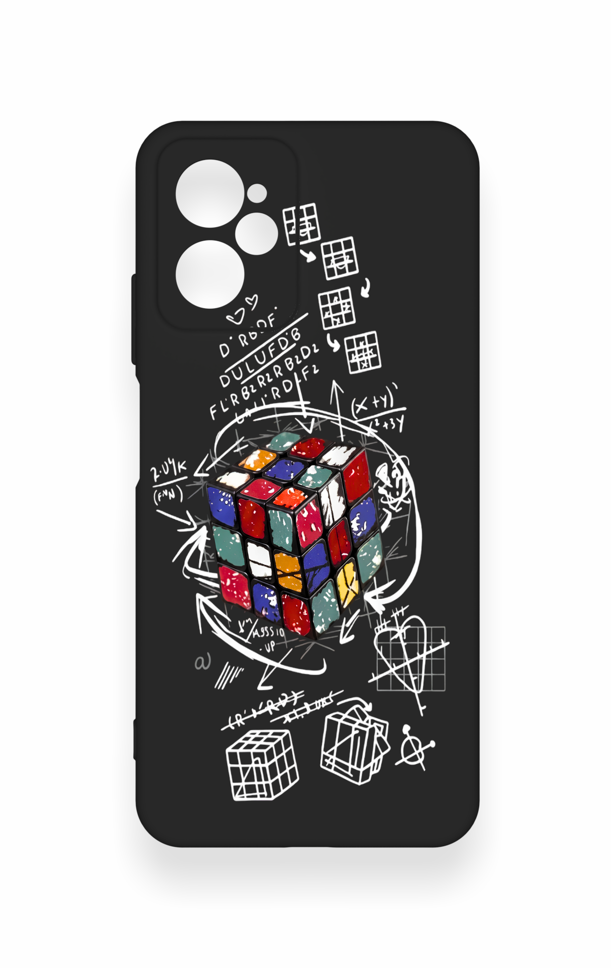 Casper Via X30 Uyumlu Rubik Küb Desenli Silikon Kılıf