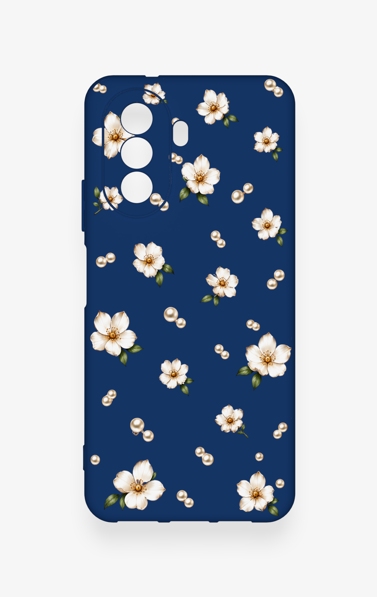 Huawei Nova Y70 Uyumlu Papatya İnci Desenli Silikon Kılıf