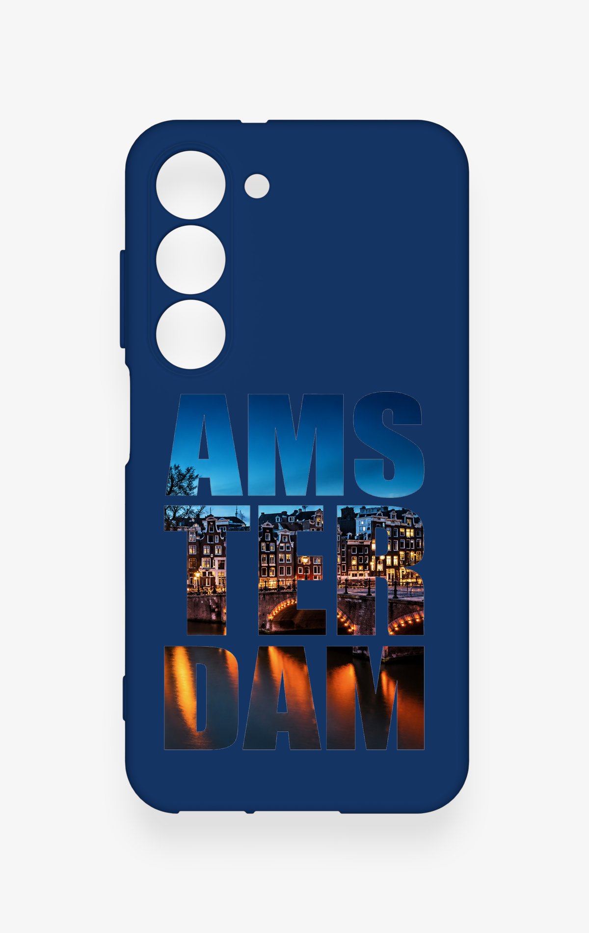Samsung S23 Uyumlu Amsterdam Desenli Silikon Kılıf