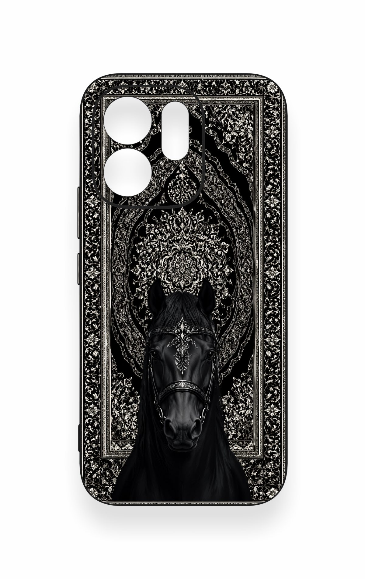 Vivo V70 5G Uyumlu Etnik At Figürü Desenli Silikon Kılıf