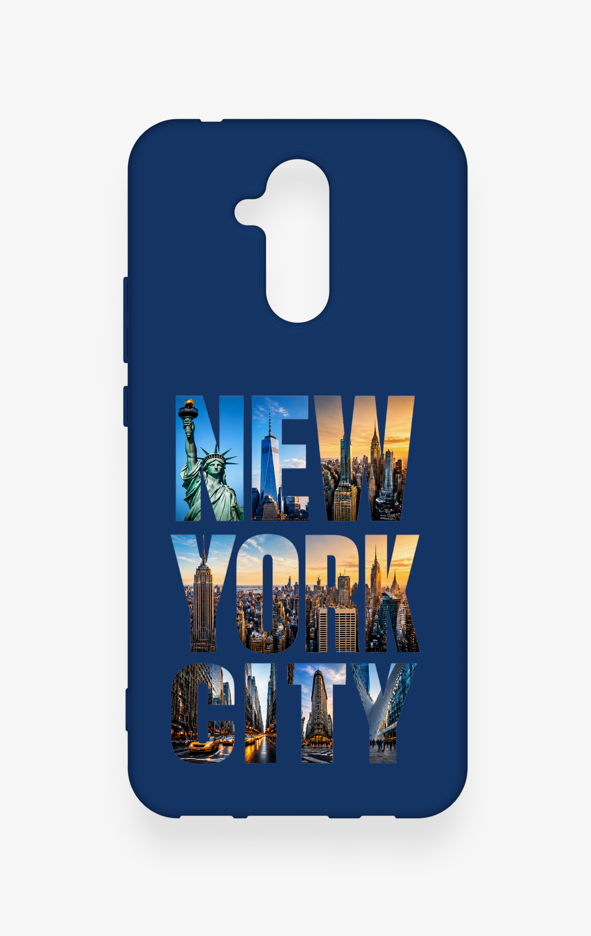 Huawei Mate 20 Lite Uyumlu New York City Desenli Silikon Kılıf