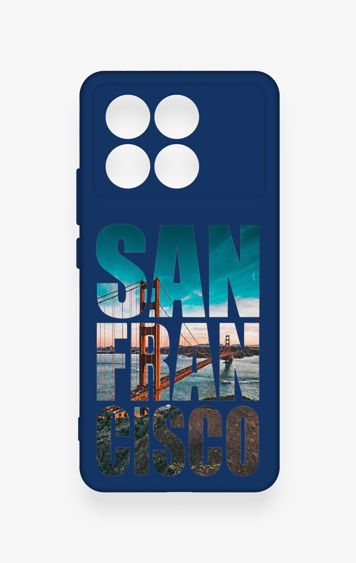 Poco X6 Pro Uyumlu San Francisco Desenli Silikon Kılıf