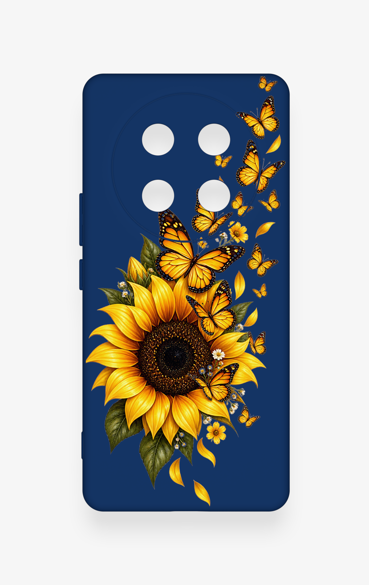 Honor Magic 7 Lite 5G Uyumlu Ayçiçeği Desenli Silikon Kılıf