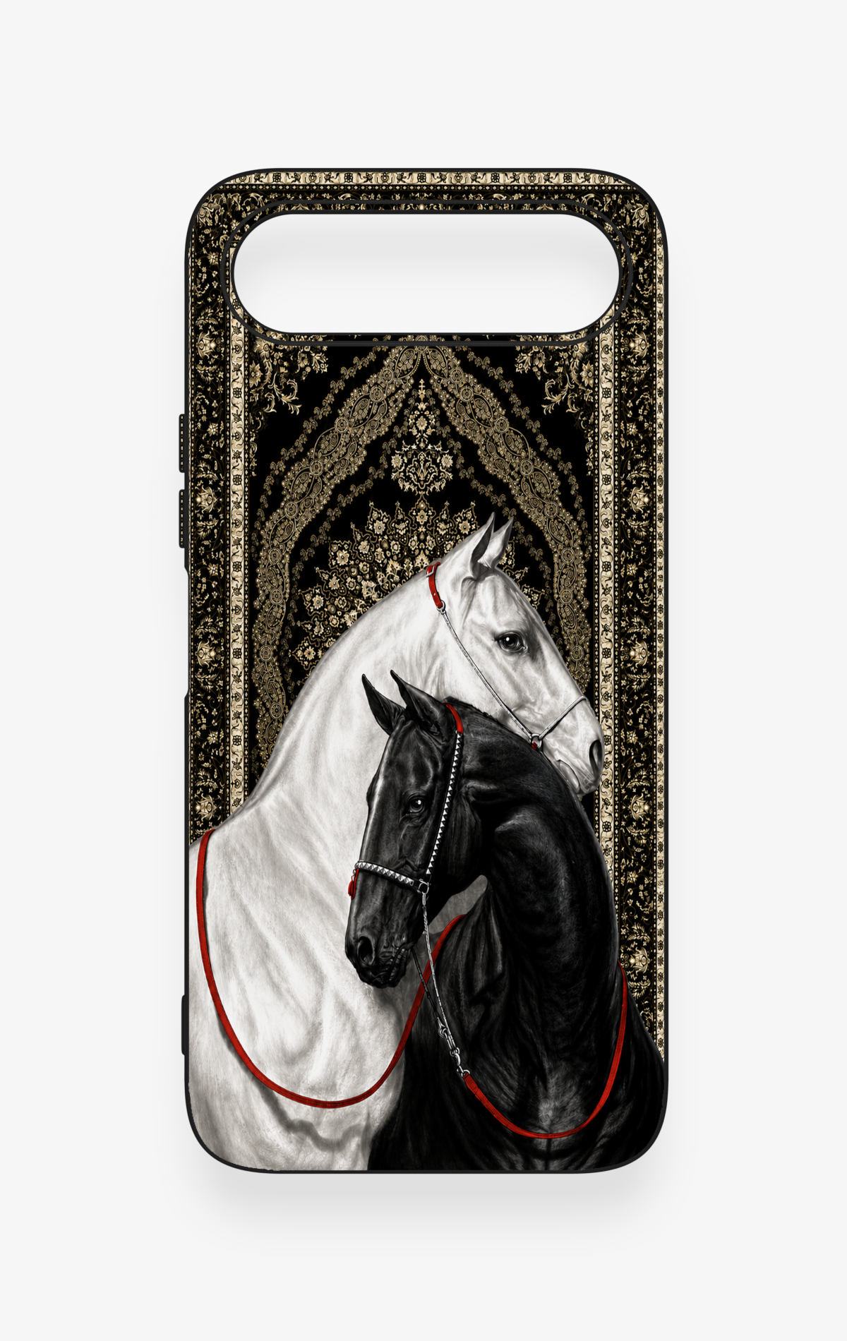 Tecno Spark 50 5G Uyumlu Asil Sevgili Atlar Desenli Silikon Kılıf