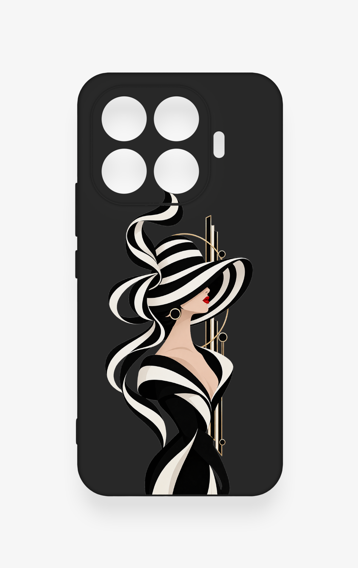Mi 17T Pro 5G Uyumlu Lady Desenli Silikon Kılıf