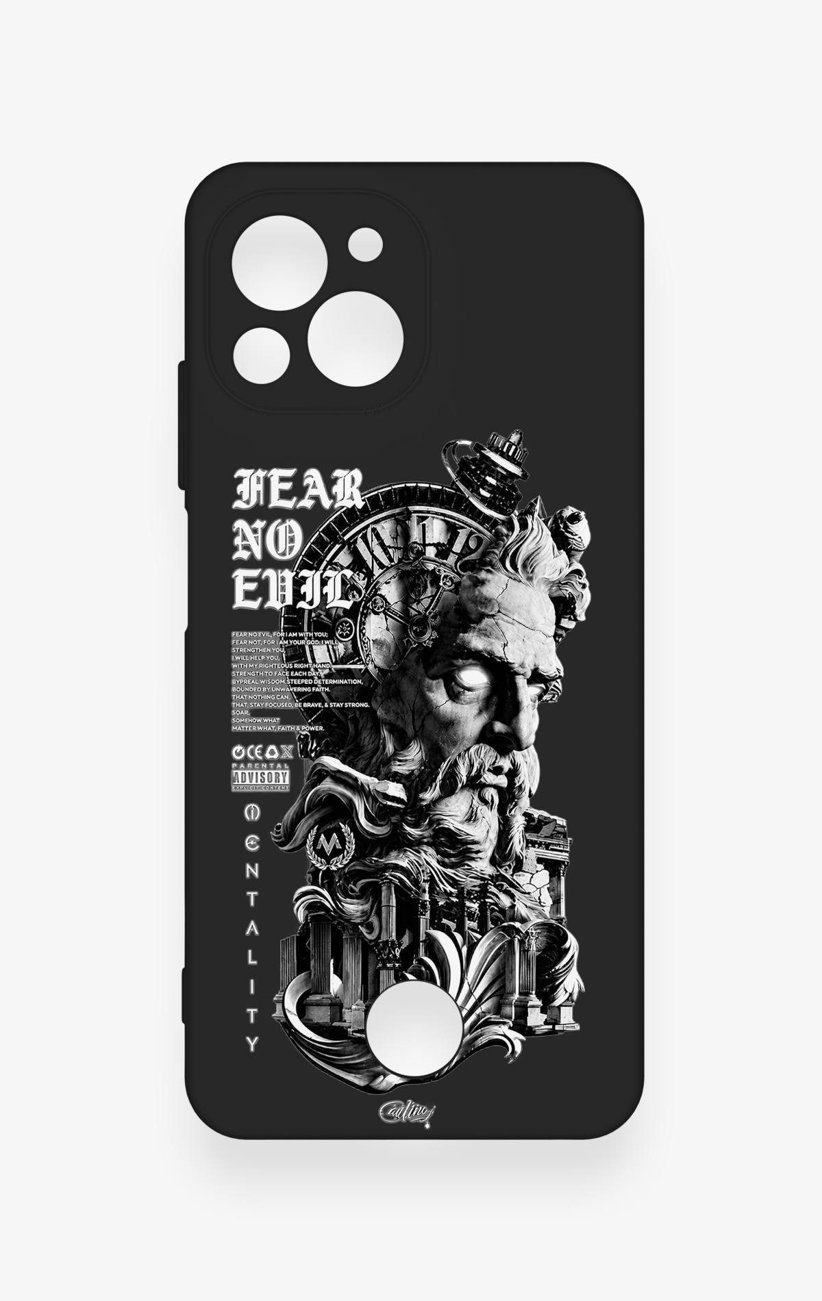 Reeder S23 Pro Max Uyumlu Fear No Evil Desenli Silikon Kılıf