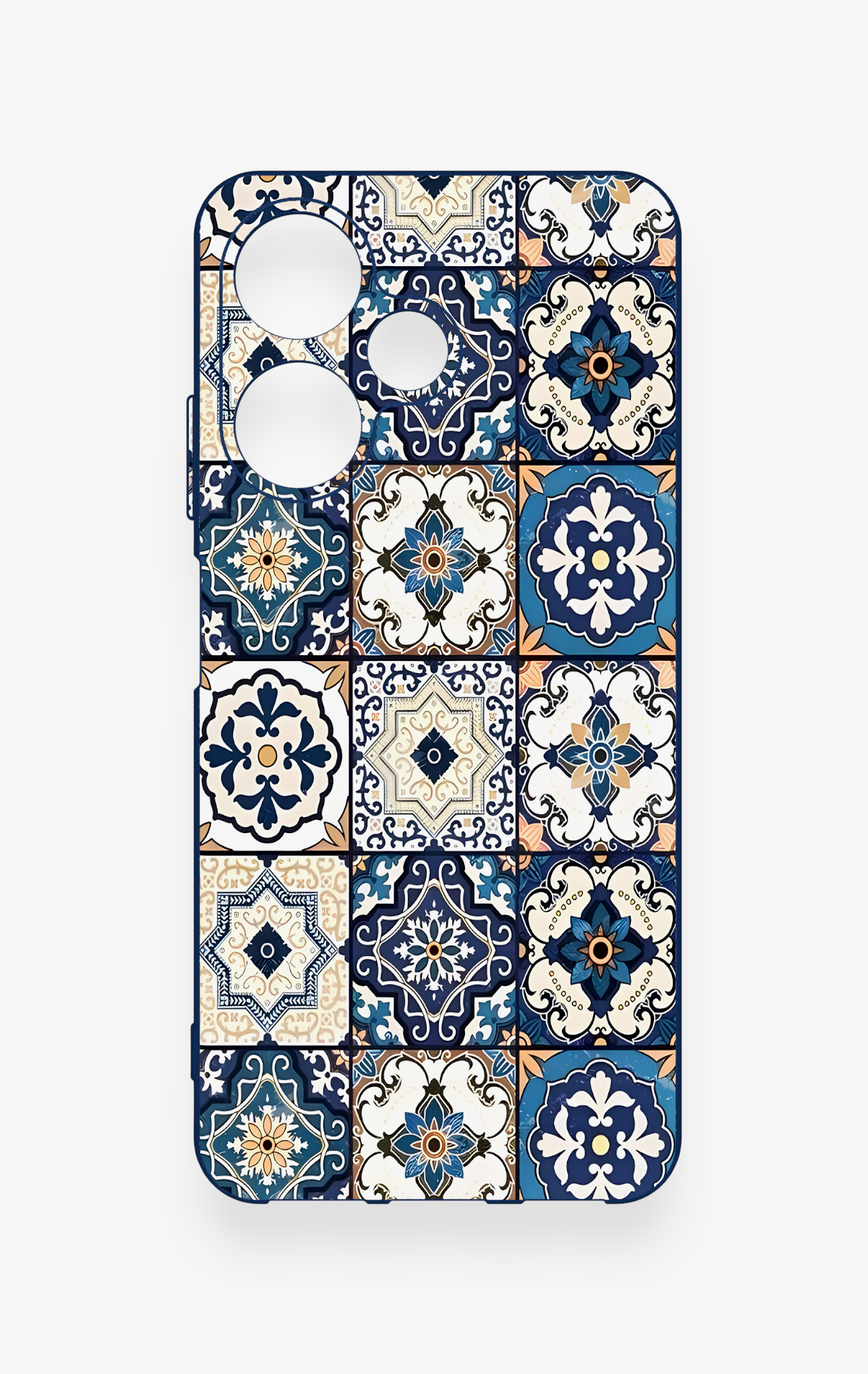 İnfinix Hot 30i Uyumlu Mozaik Çini Desenli Silikon Kılıf