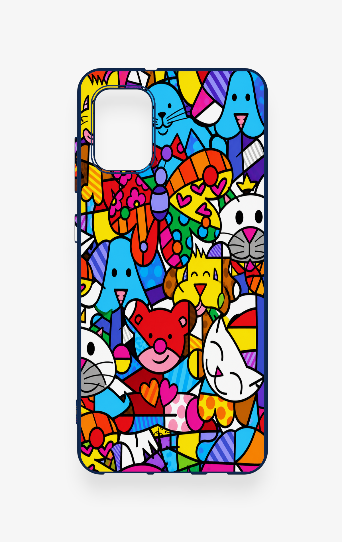 Samsung A31 Uyumlu Britto Garden Desenli Silikon Kılıf