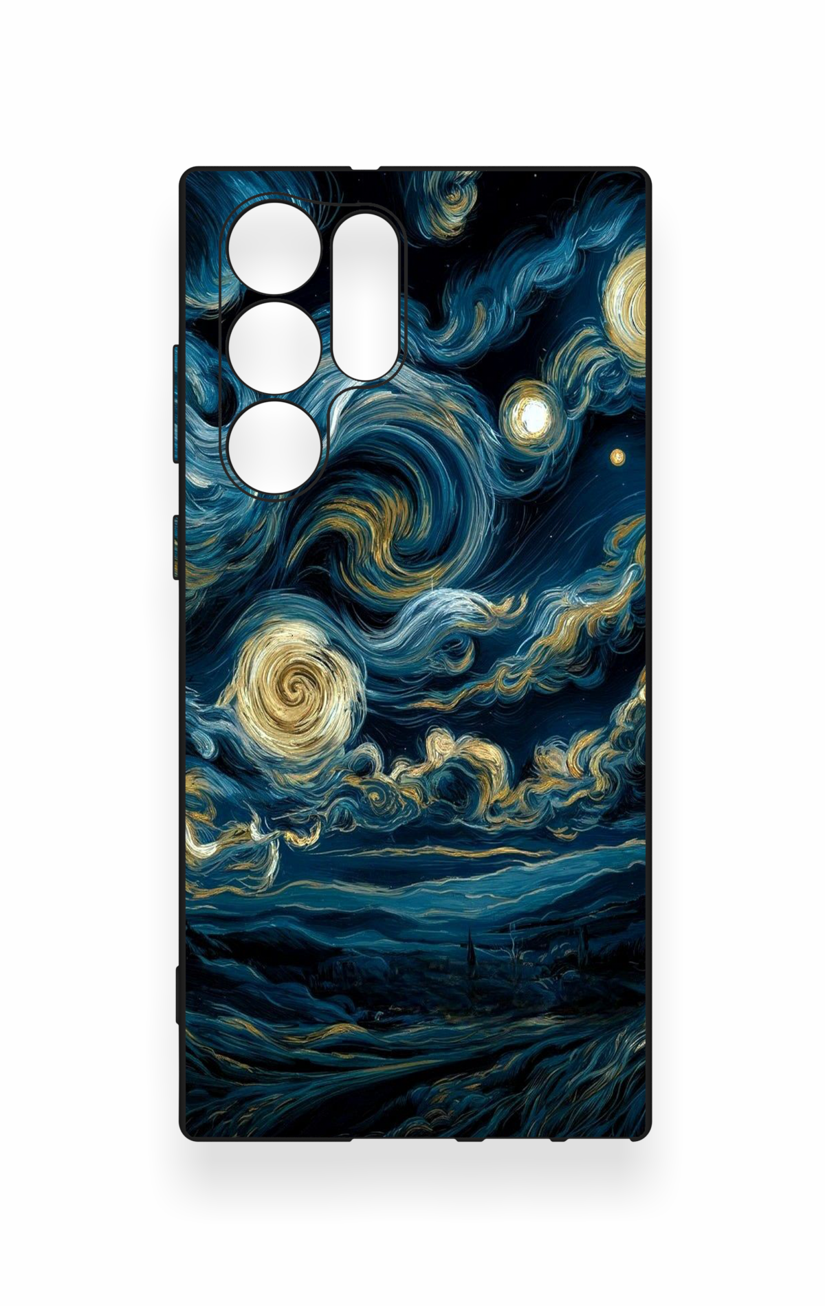 Samsung S22 Ultra Uyumlu Yıldızlı Gece Desenli Silikon Kılıf