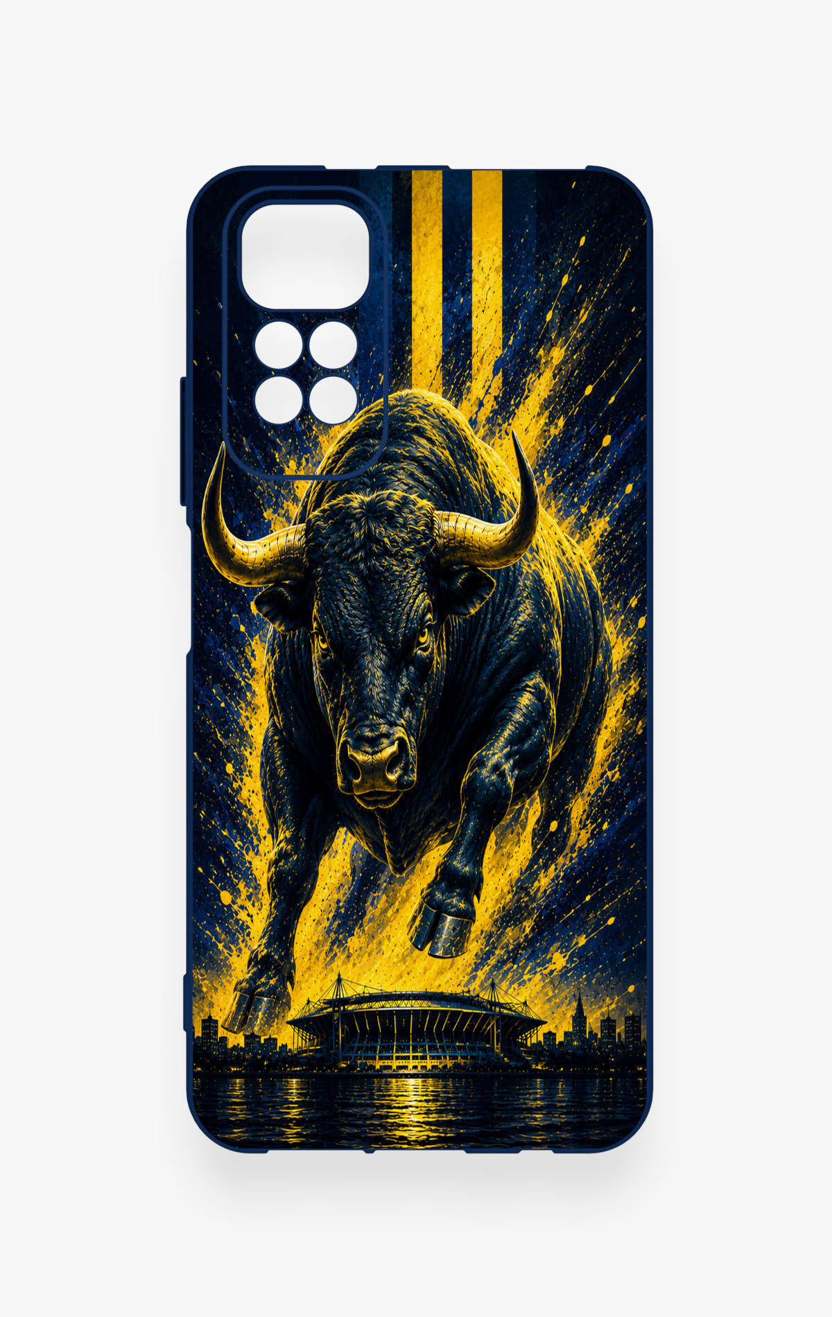 Redmi Note 11S Uyumlu Kadiköy Boğası Desenli Silikon Kılıf