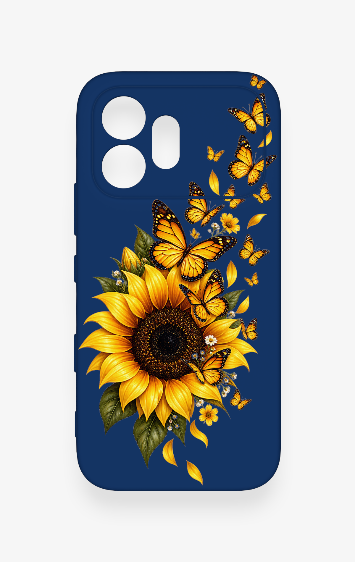 Honor 600 Uyumlu Ayçiçeği Desenli Silikon Kılıf