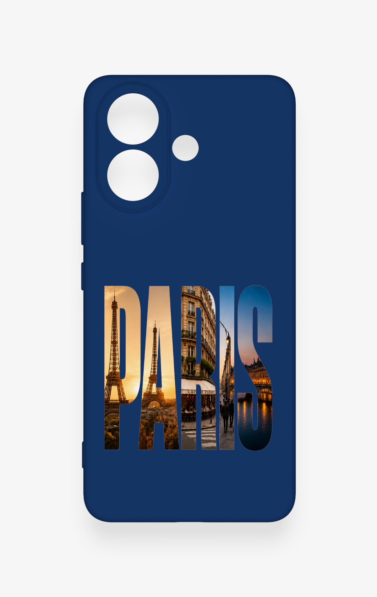 Vivo V60 Lite Uyumlu Paris Desenli Silikon Kılıf