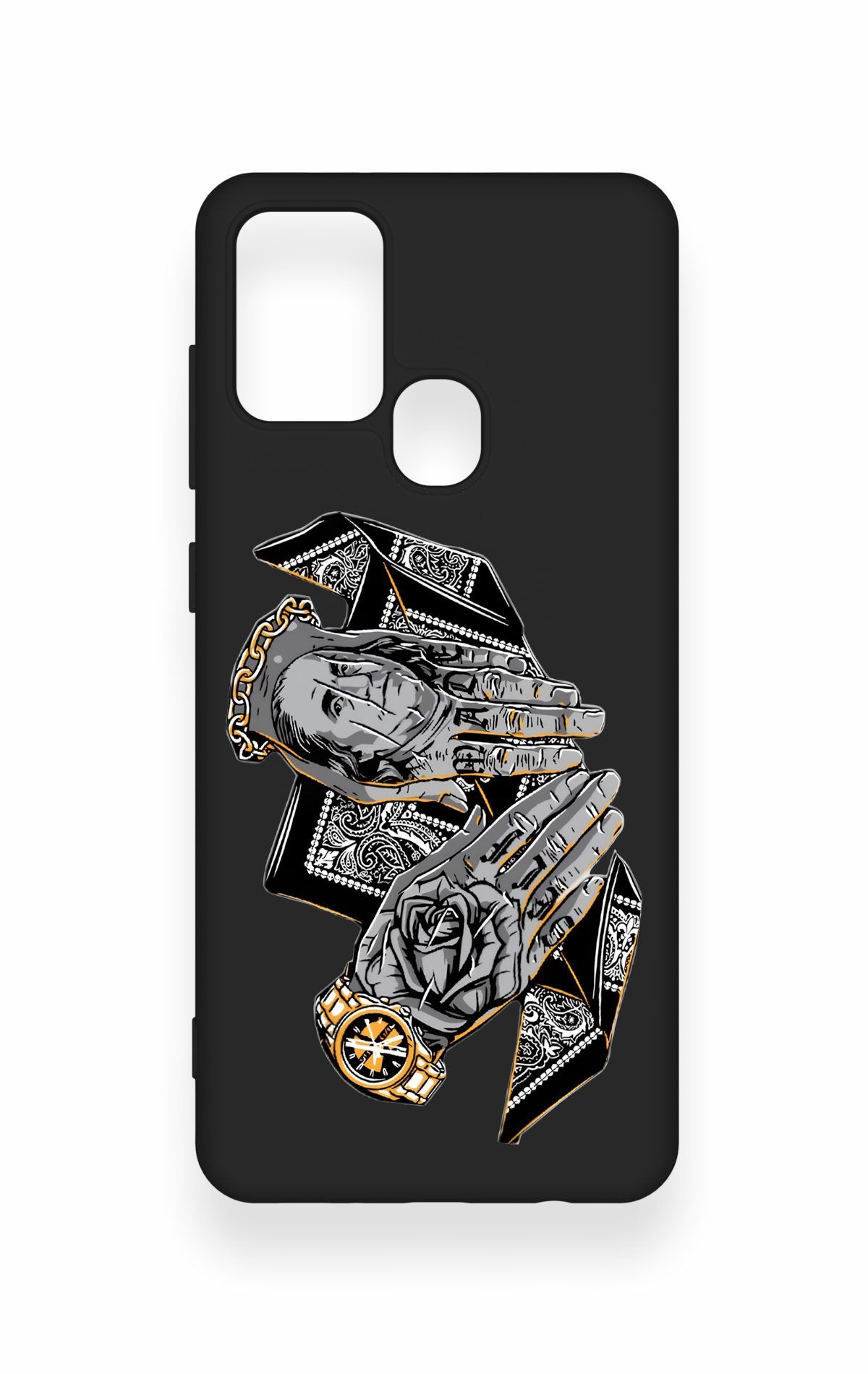 Samsung A21S Uyumlu Self Made Desenli Silikon Kılıf