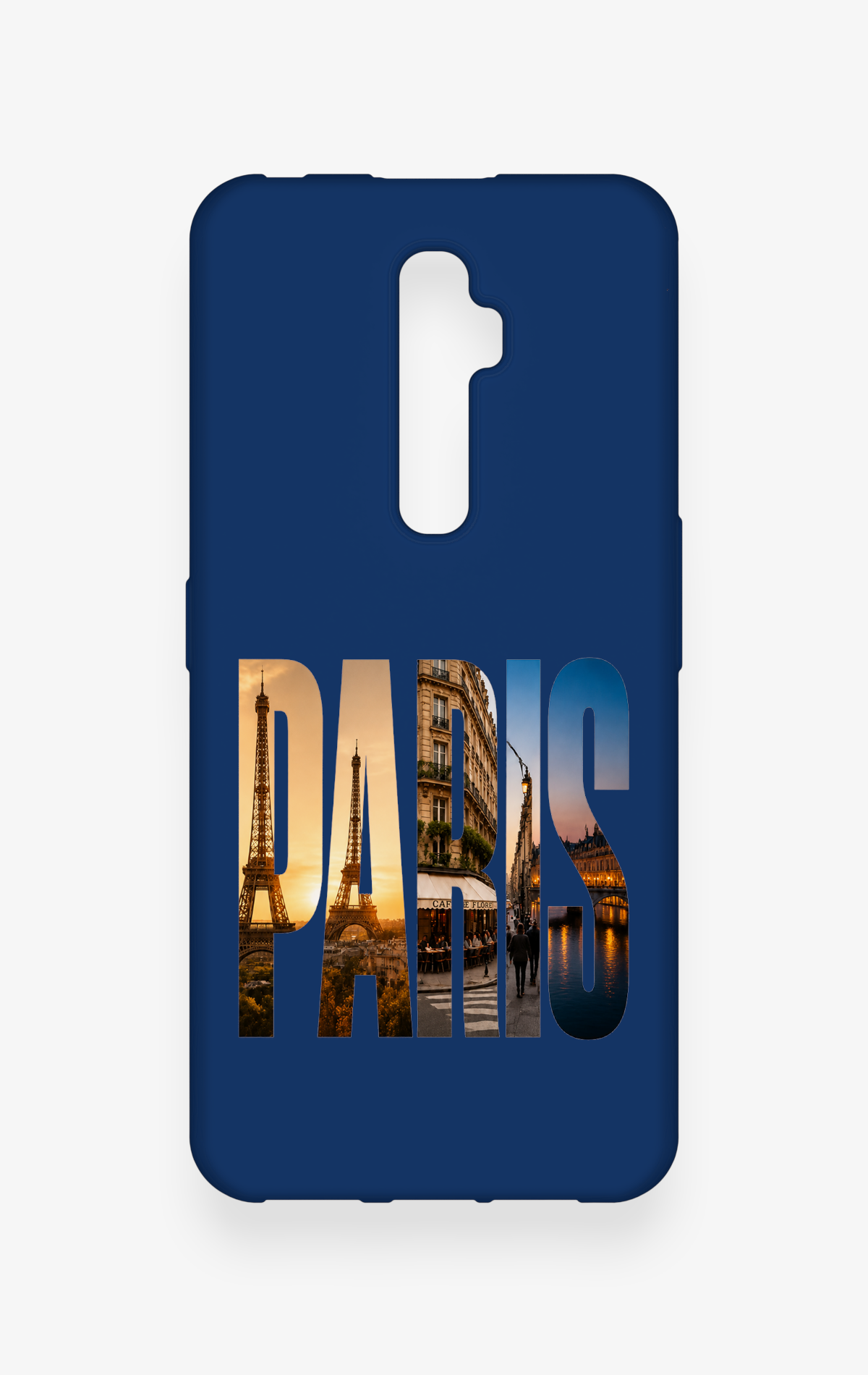 Oppo Reno 2Z Uyumlu Paris Desenli Silikon Kılıf
