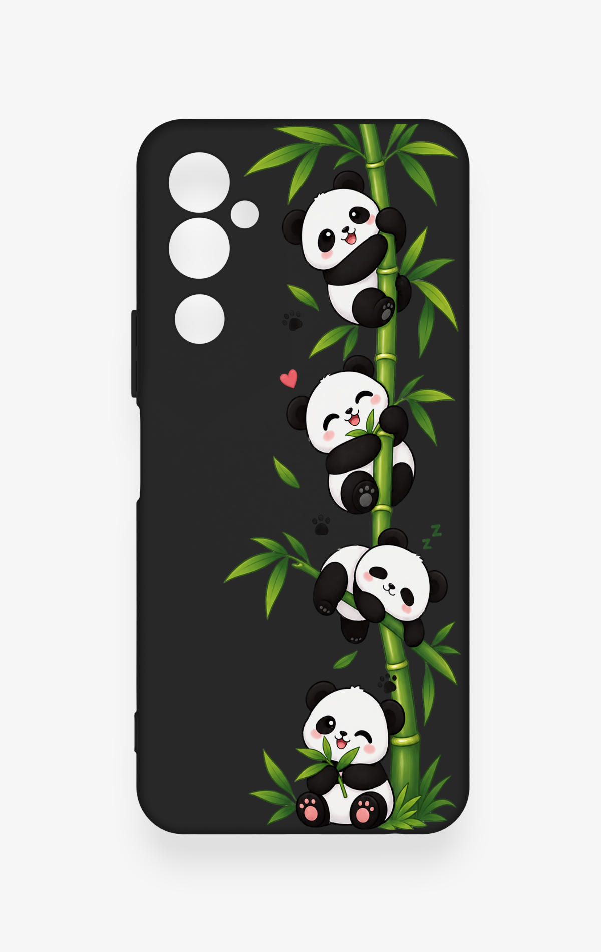 Tecno Pova Neo 2 Uyumlu Sevimli Panda Bambu Desenli Silikon Kılıf