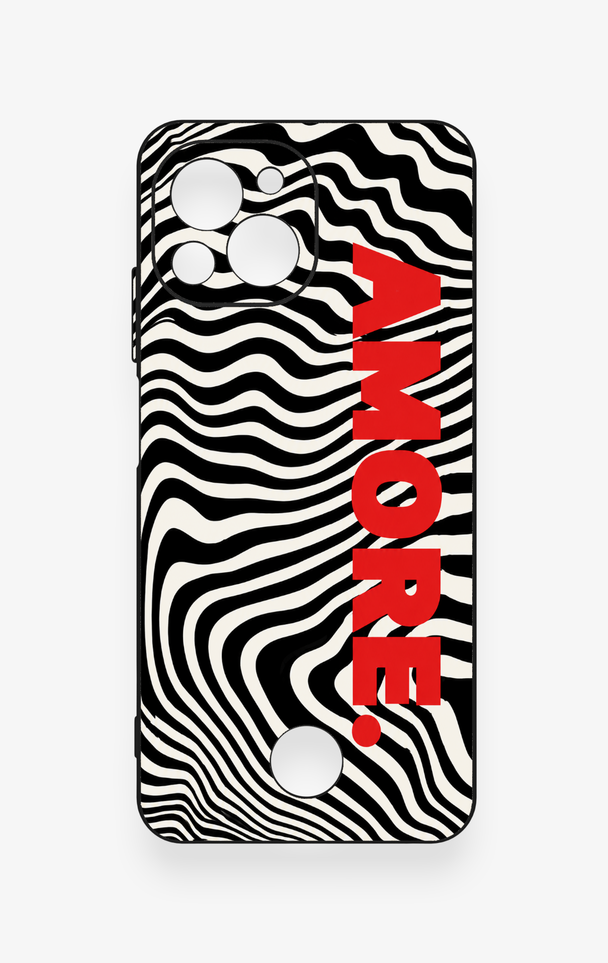 Reeder S23 Pro Max Uyumlu Zebra Amore Desenli Silikon Kılıf