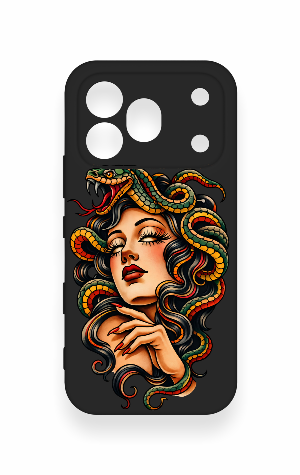 Honor 600 Pro Uyumlu Medusa Desenli Silikon Kılıf