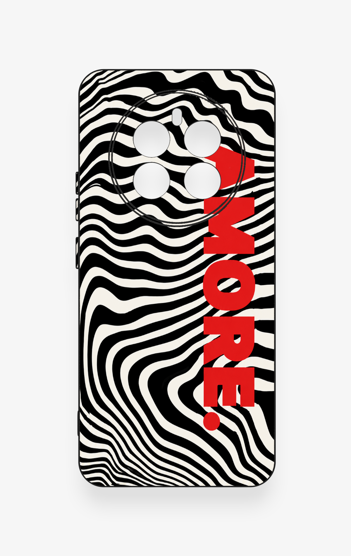 Realme 12 4G Uyumlu Zebra Amore Desenli Silikon Kılıf