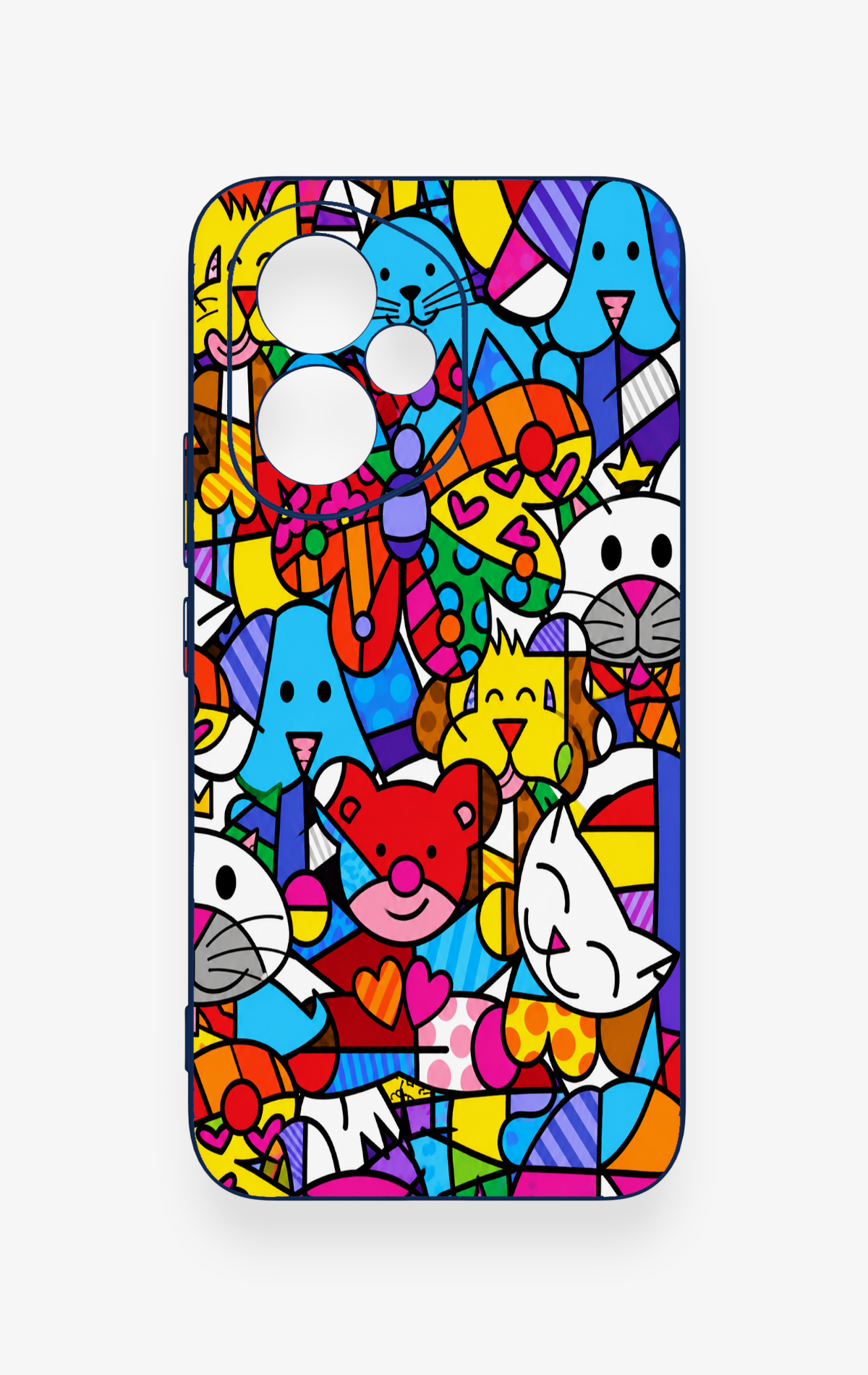 Honor 400 Uyumlu Britto Garden Desenli Silikon Kılıf