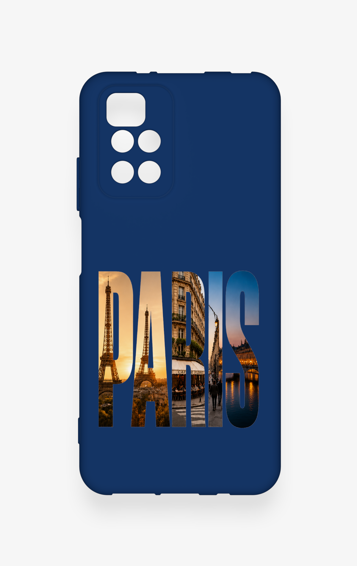 Redmi 10 2022 Uyumlu Paris Desenli Silikon Kılıf