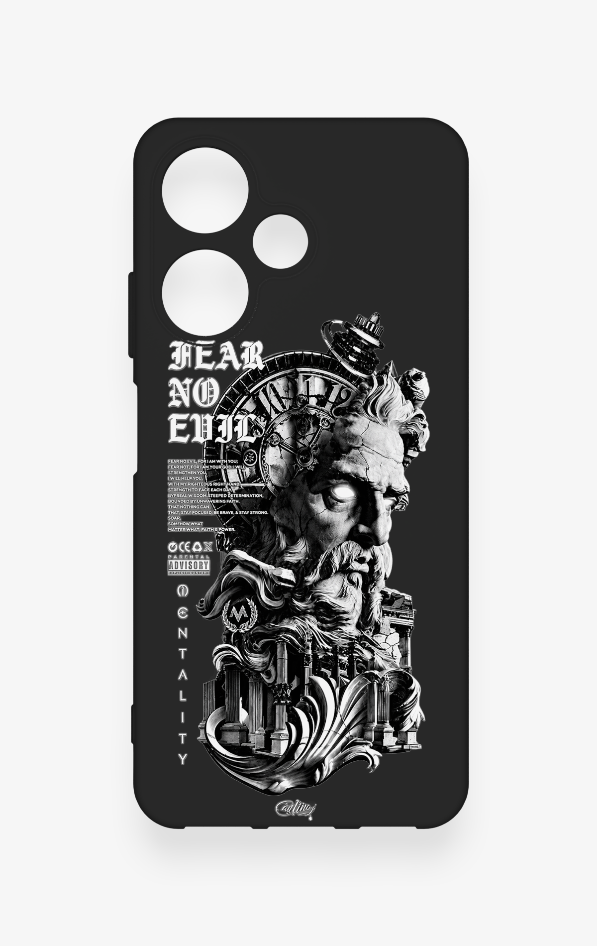 İnfinix Hot 30i Uyumlu Fear No Evil Desenli Silikon Kılıf