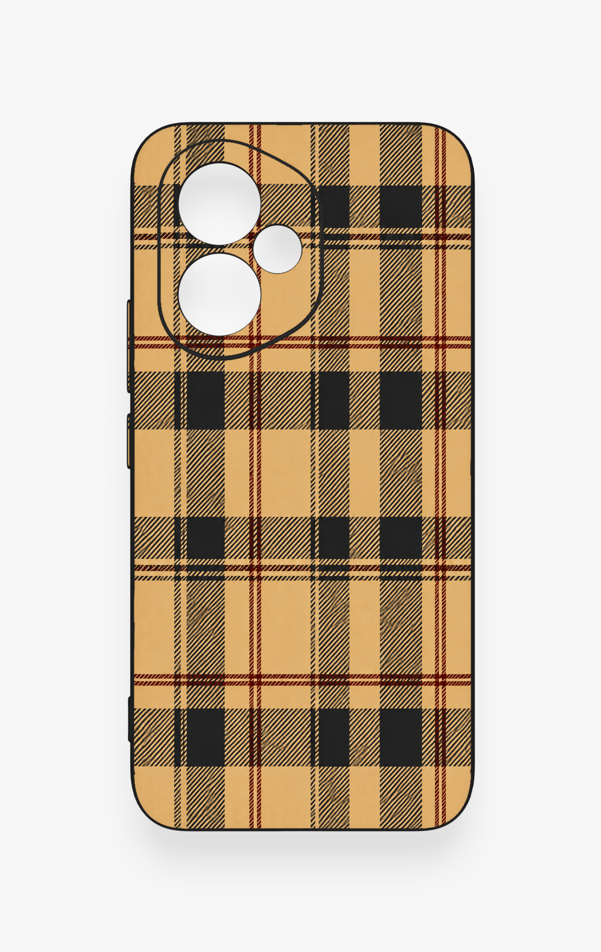Honor 400 Uyumlu Burberry Ekose Desenli Silikon Kılıf