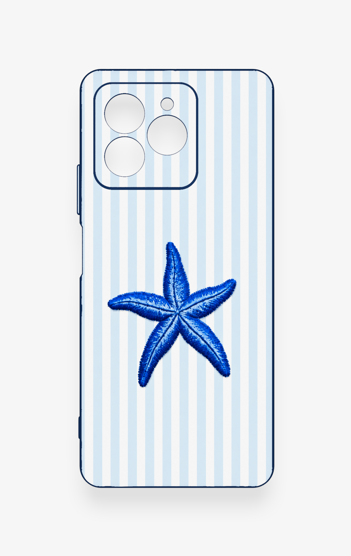 Omix X7 Uyumlu Mavi Deniz Yıldızı Desenli Silikon Kılıf