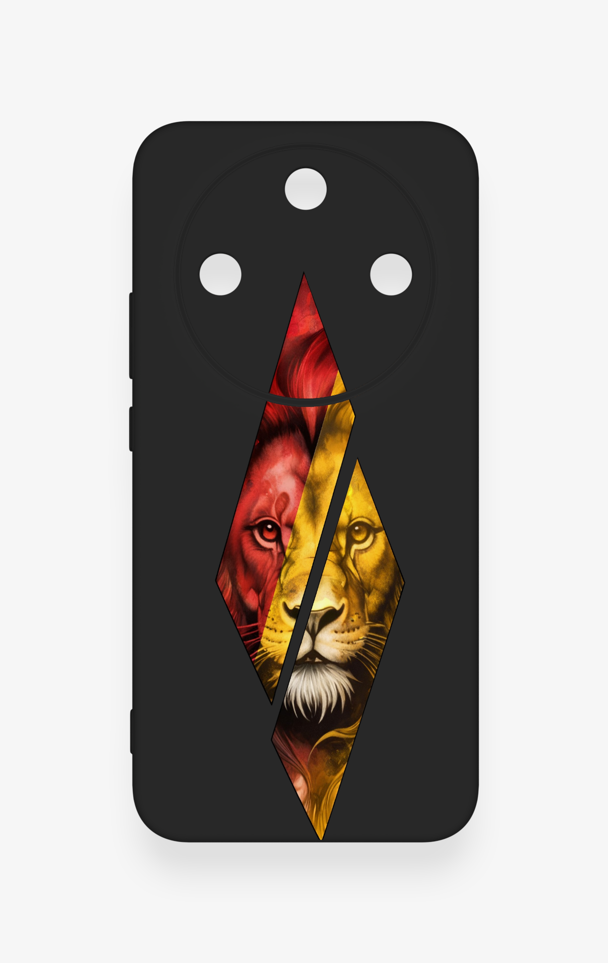 Honor Magic 8 Lite Uyumlu Kesik Aslan Desenli Silikon Kılıf