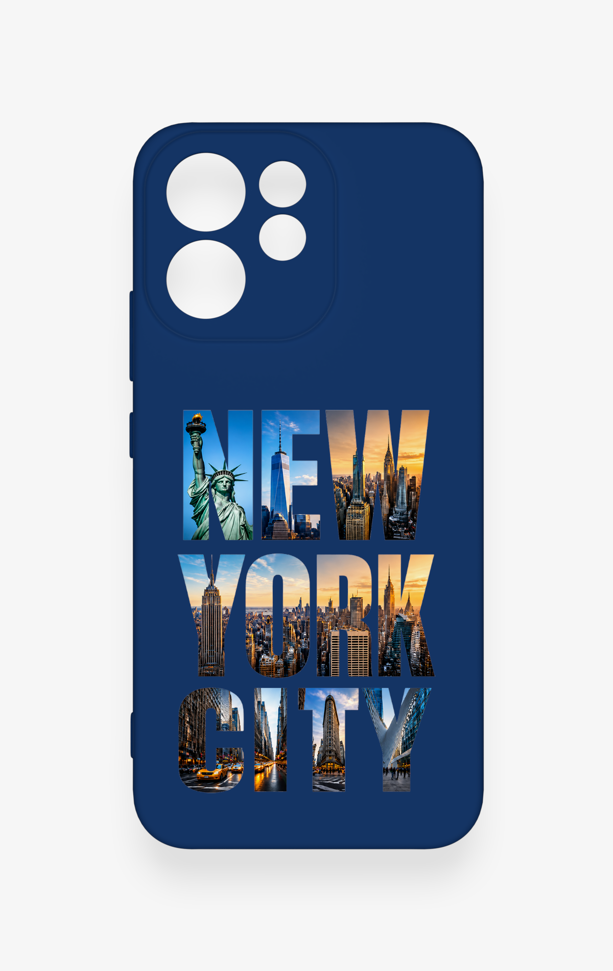 Oppo Reno 15F Uyumlu New York City Desenli Silikon Kılıf