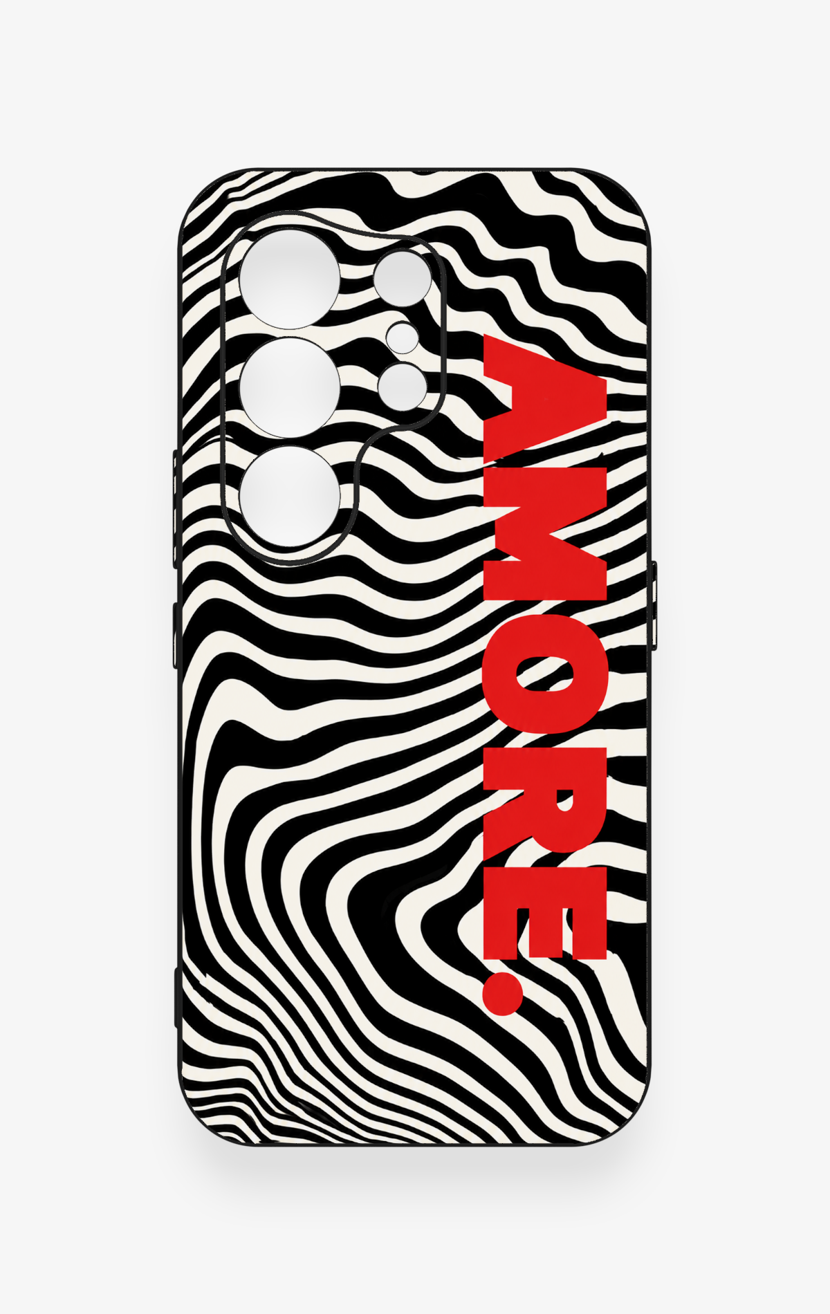 Tecno Camon 50 4G Uyumlu Zebra Amore Desenli Silikon Kılıf