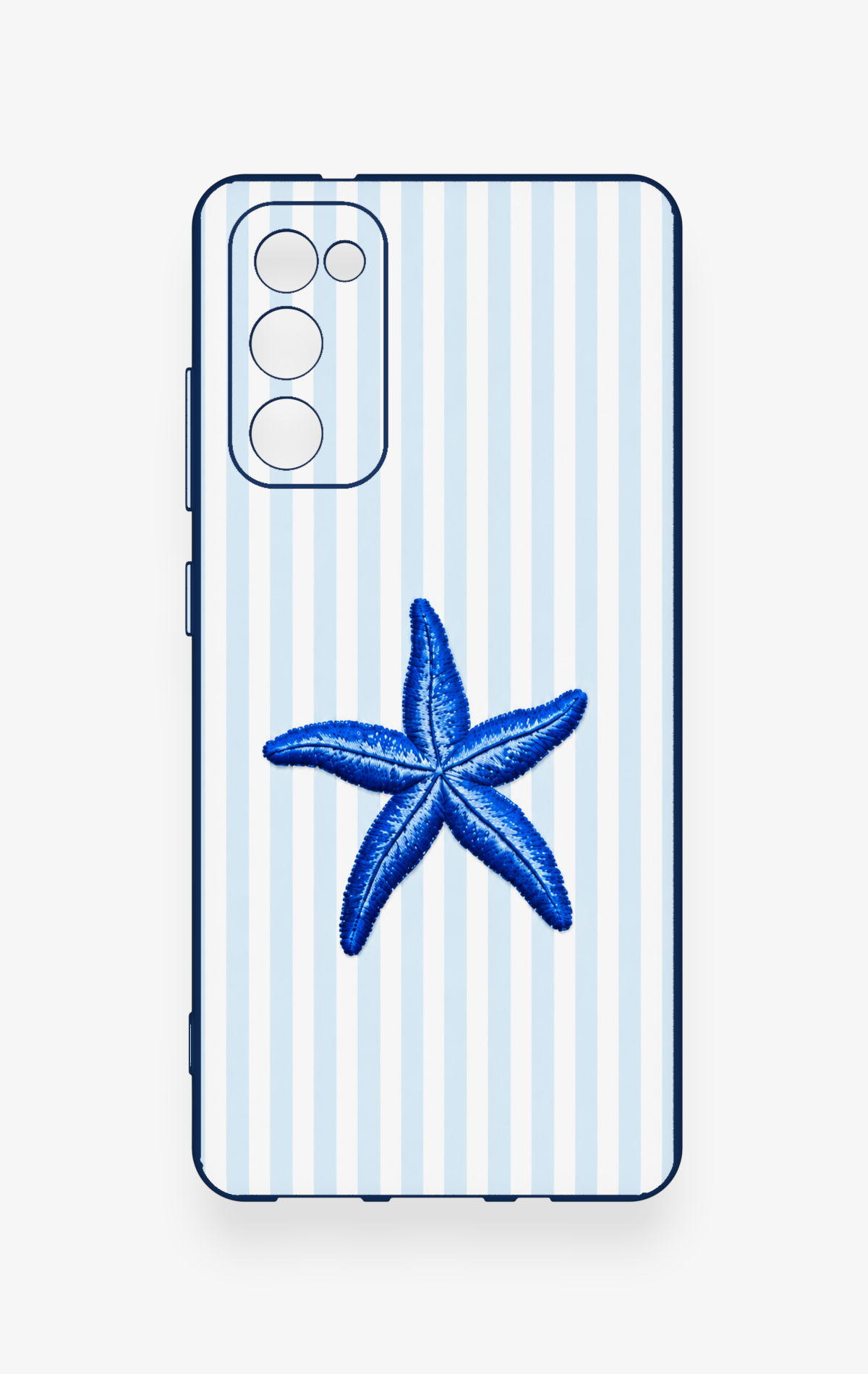 Samsung S20Fe Uyumlu Mavi Deniz Yıldızı Desenli Silikon Kılıf