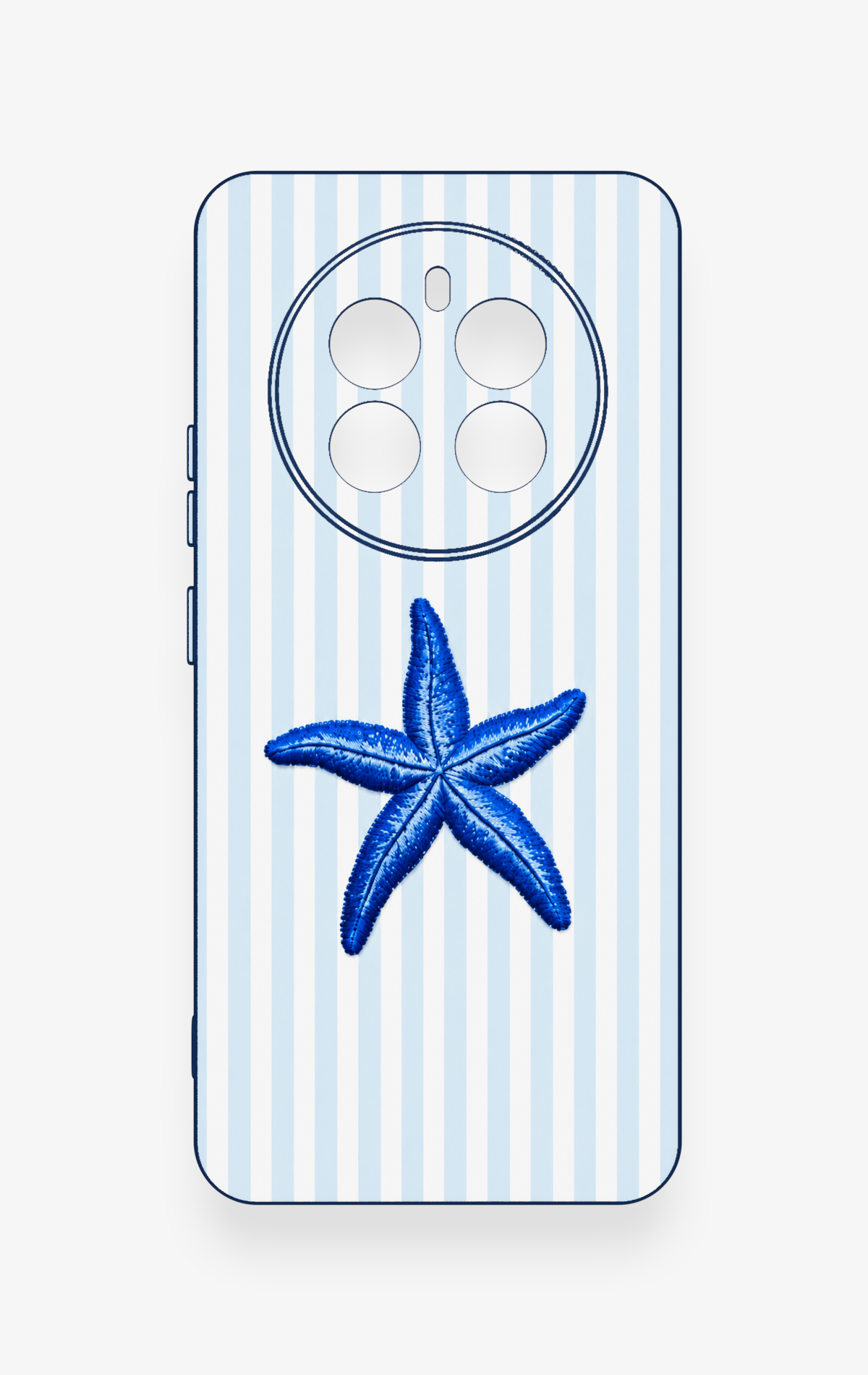Realme 12 4G Uyumlu Mavi Deniz Yıldızı Desenli Silikon Kılıf