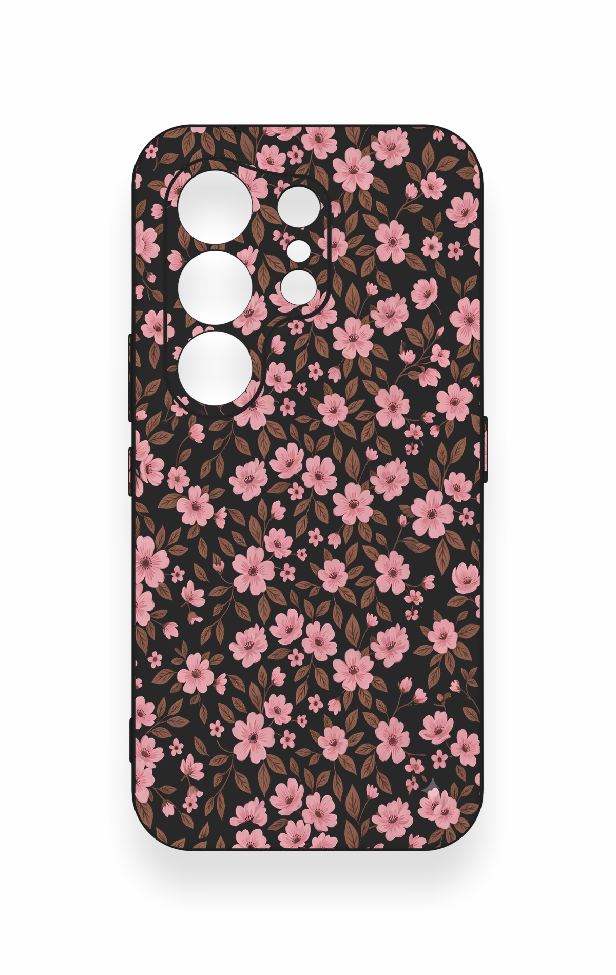 Tecno Camon 50 Uyumlu Mini Pembe Çiçek Desenli Silikon Kılıf