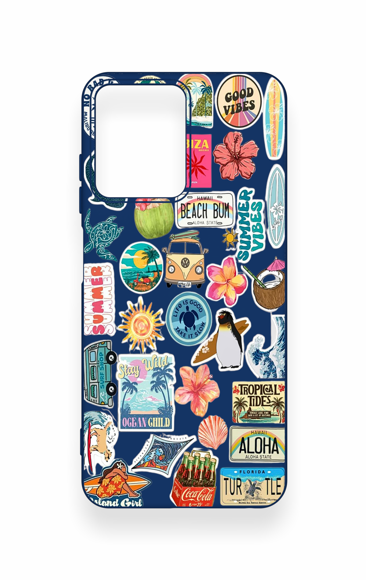Casper Via M40 Uyumlu Summer Vibes Desenli Silikon Kılıf