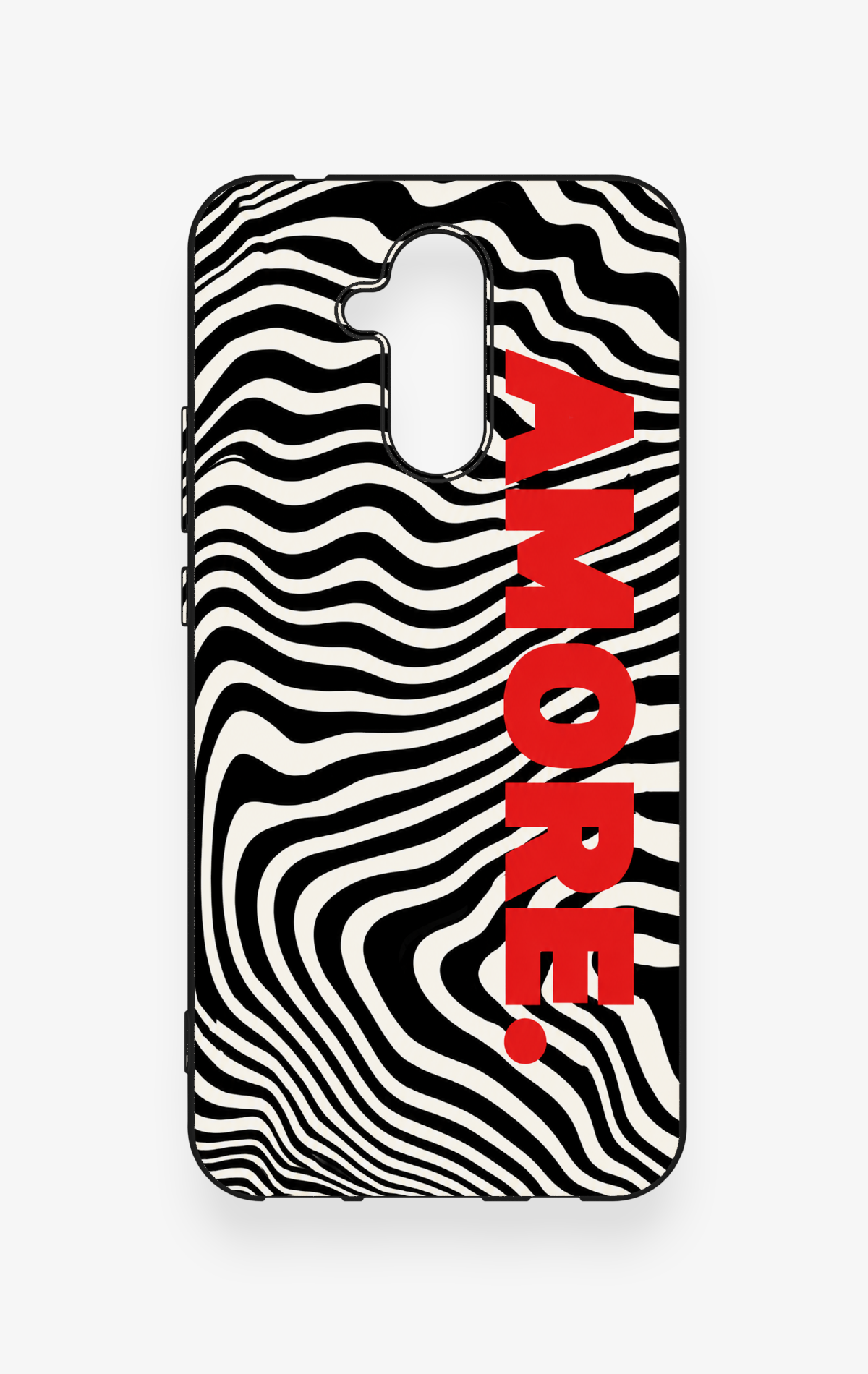Huawei Mate 20 Lite Uyumlu Zebra Amore Desenli Silikon Kılıf