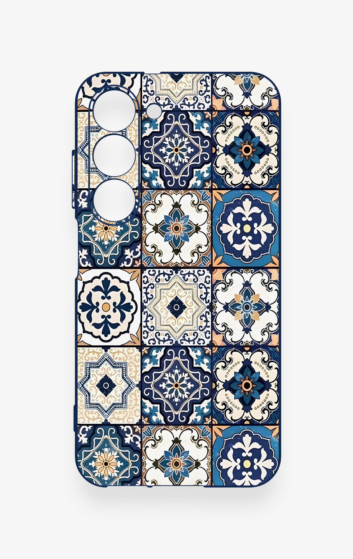 Samsung S23 Uyumlu Mozaik Çini Desenli Silikon Kılıf