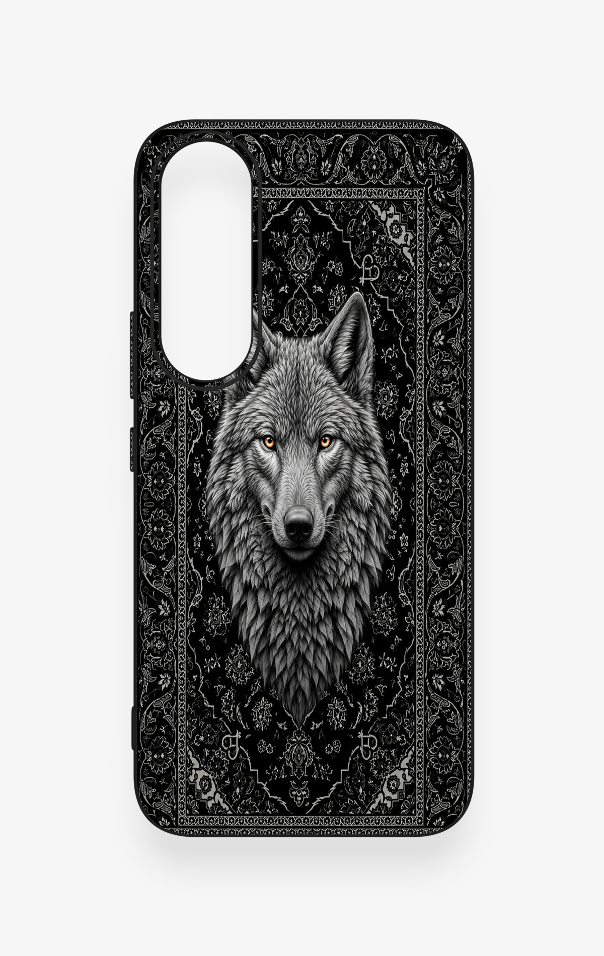 Vivo V70 FE 5G Uyumlu Etnik Kurt Desenli Silikon Kılıf