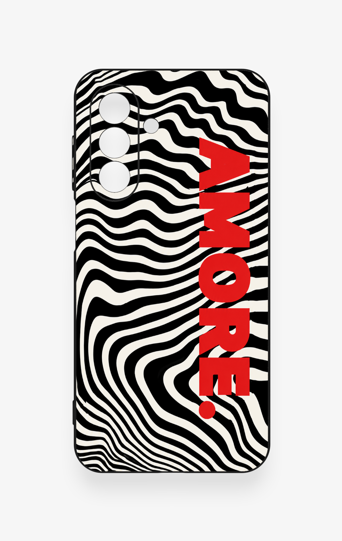 Samsung A17 Uyumlu Zebra Amore Desenli Silikon Kılıf