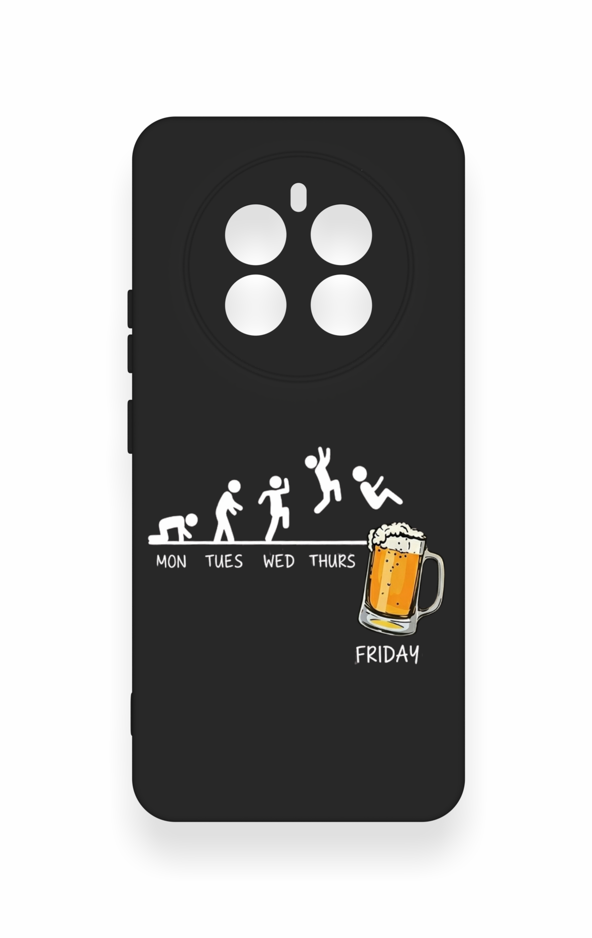 Realme 12 4G Uyumlu Fun Day Friday Desenli Silikon Kılıf