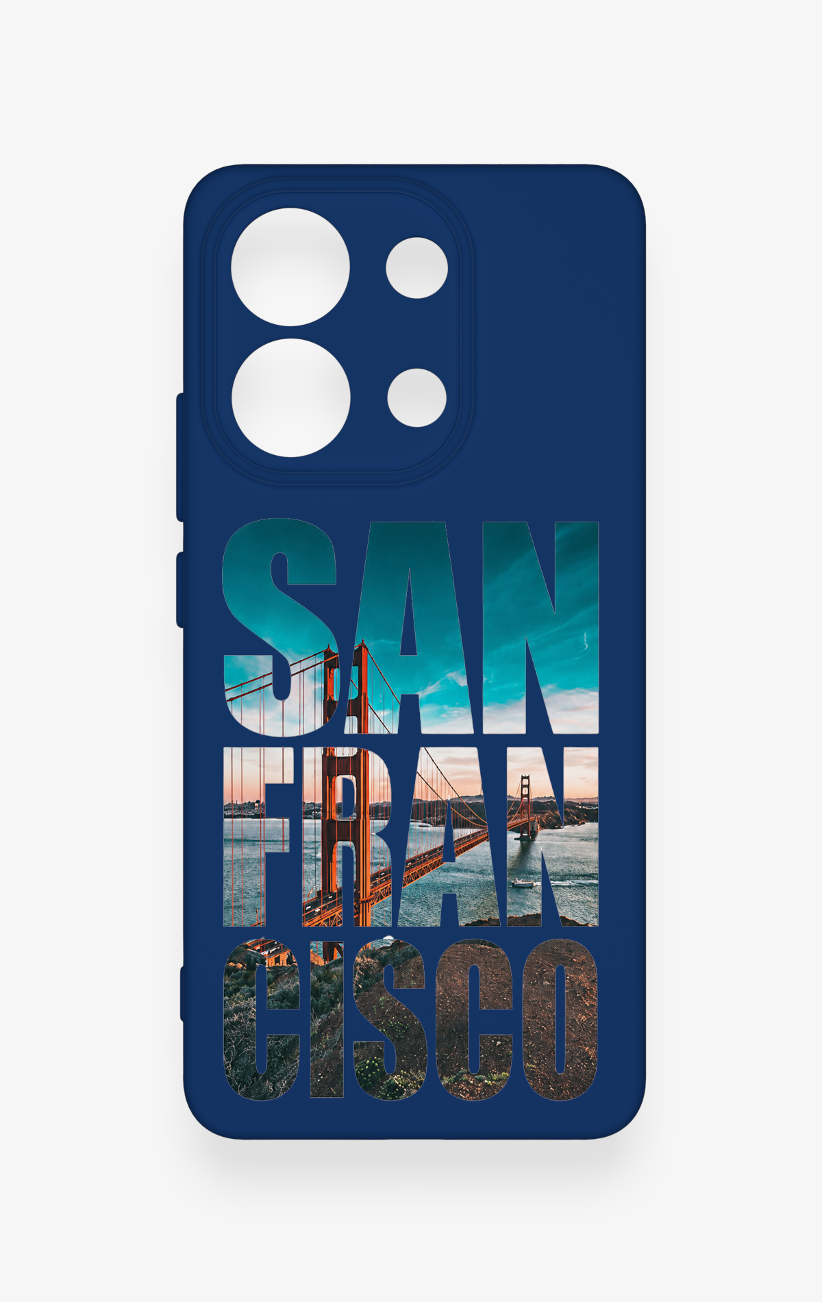 Redmi Note 13 4G Uyumlu San Francisco Desenli Silikon Kılıf