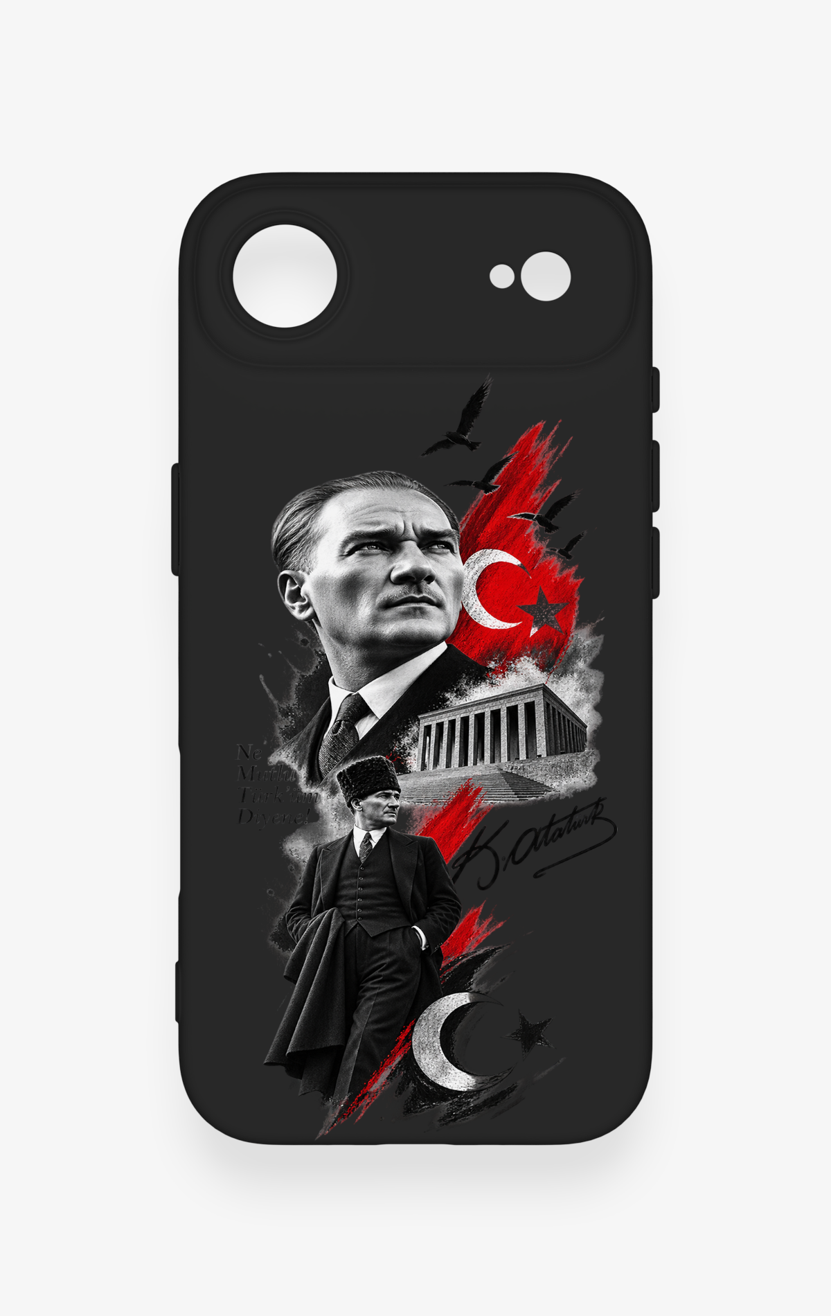 iPhone 17 Air Uyumlu Atatürk Anıtkabir Desenli Silikon Kılıf