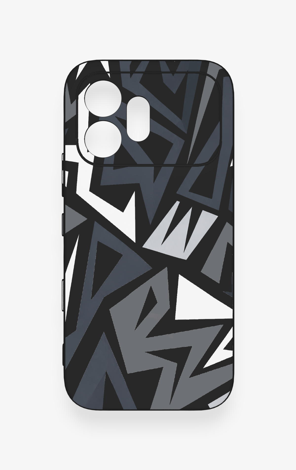 Honor 600 Uyumlu Geometrik Blok Desenli Silikon Kılıf