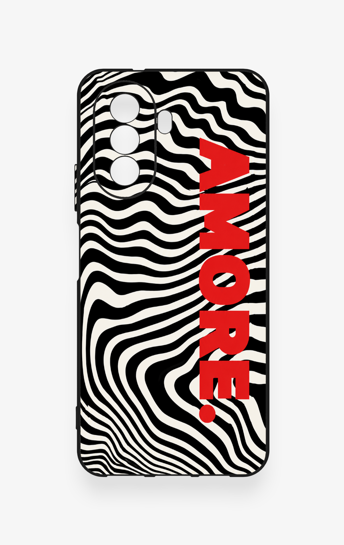 Huawei Nova Y70 Uyumlu Zebra Amore Desenli Silikon Kılıf