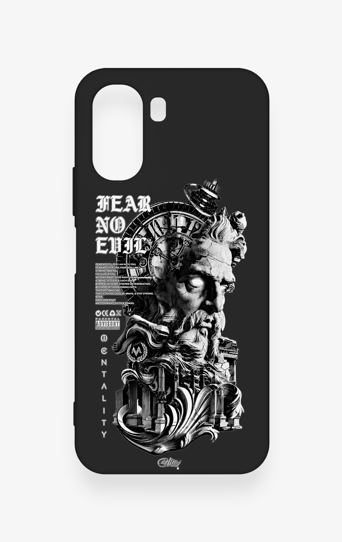 Oppo A6T Uyumlu Fear No Evil Desenli Silikon Kılıf