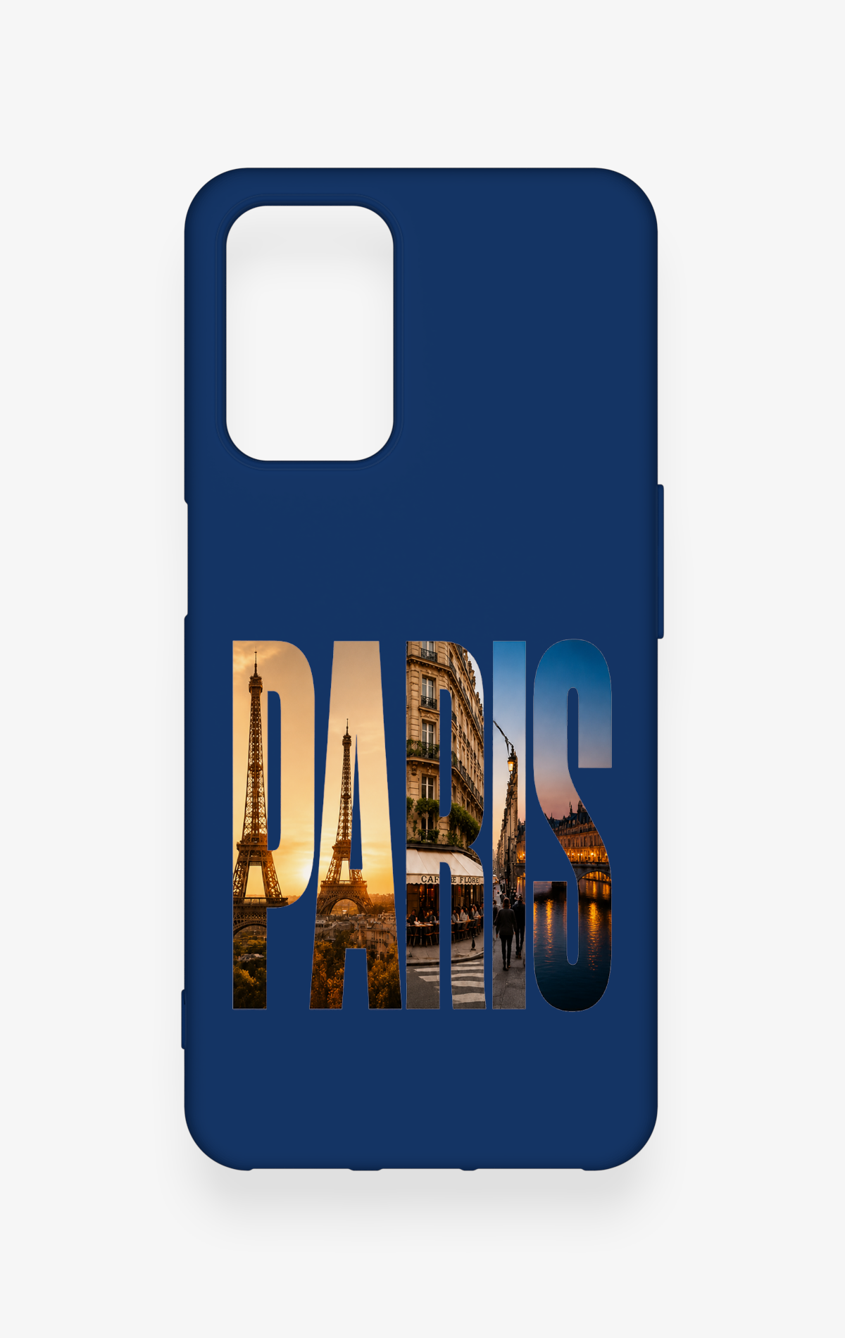 Oppo A54 Uyumlu Paris Desenli Silikon Kılıf