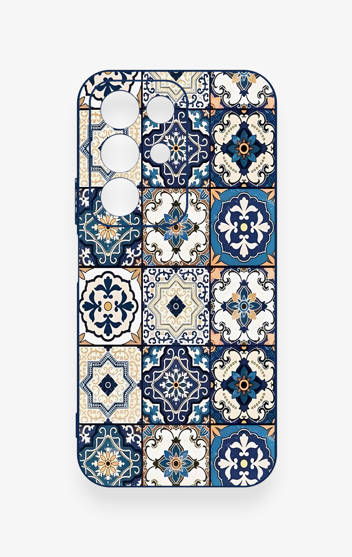 Realme C85 5G Uyumlu Mozaik Çini Desenli Silikon Kılıf