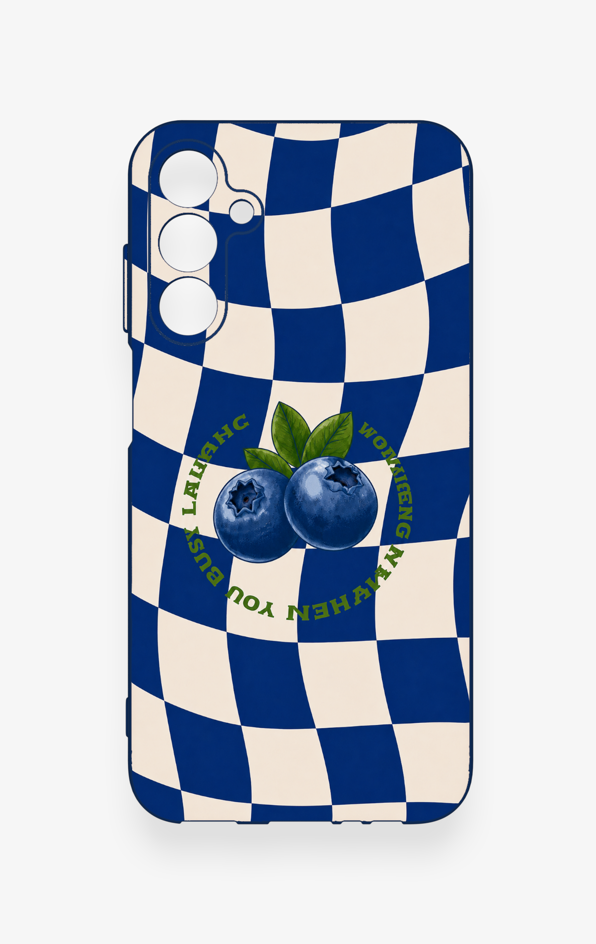 Samsung A15 Uyumlu Yaban Mersini Desenli Silikon Kılıf