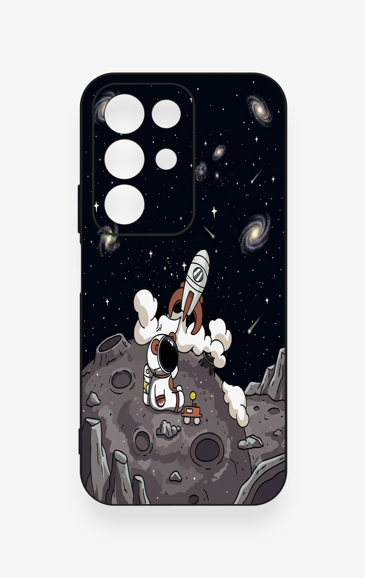 Realme C85 5G Uyumlu Uzay Astronot Desenli Silikon Kılıf