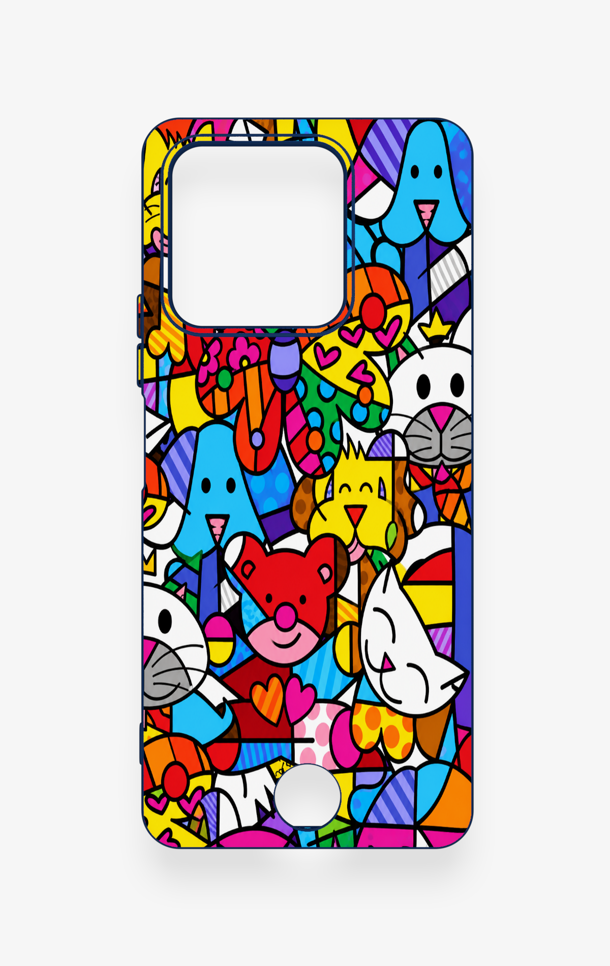 Reeder S71 Uyumlu Britto Garden Desenli Silikon Kılıf