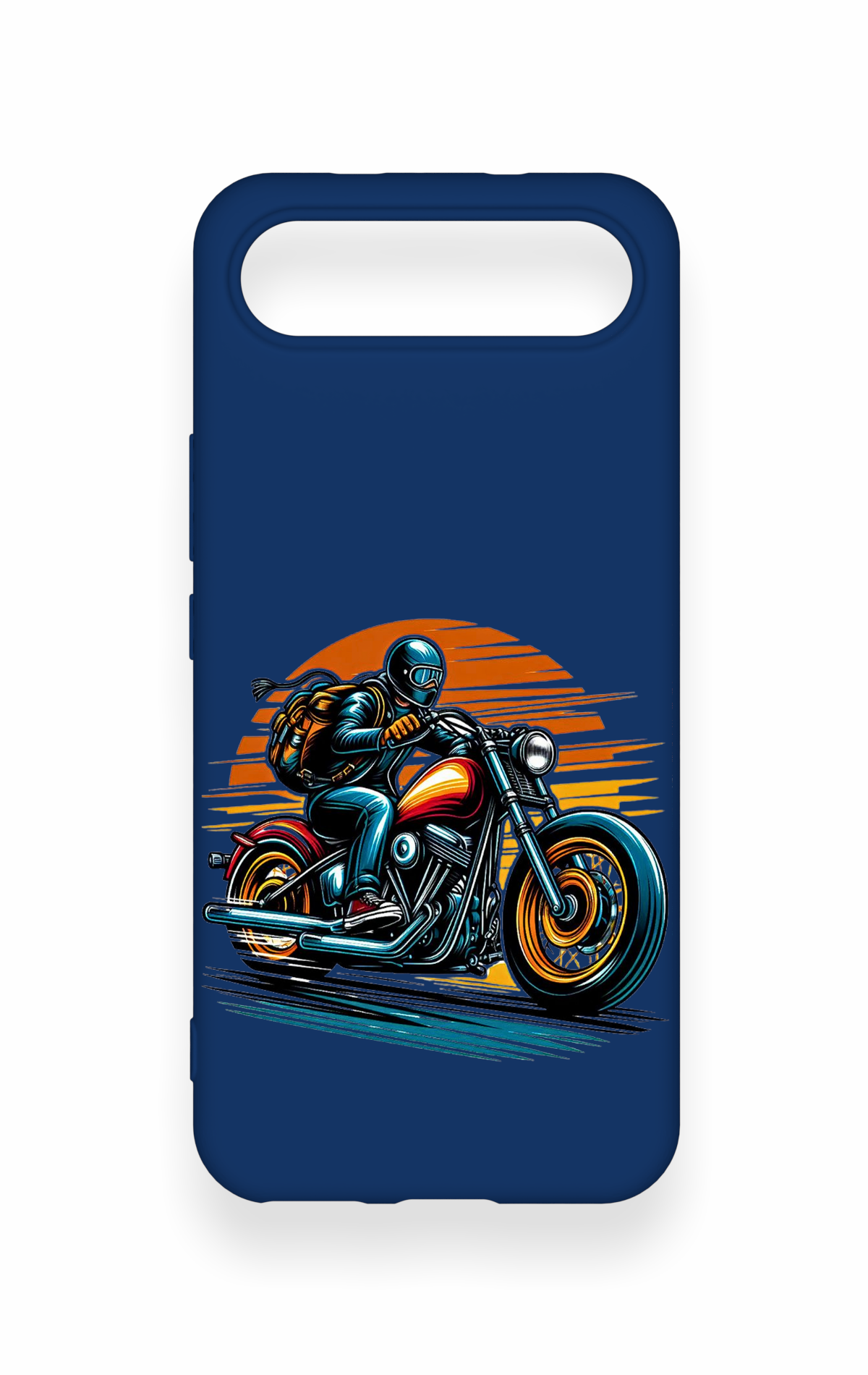 Tecno Spark Slim Uyumlu Moto Rider Desenli Silikon Kılıf